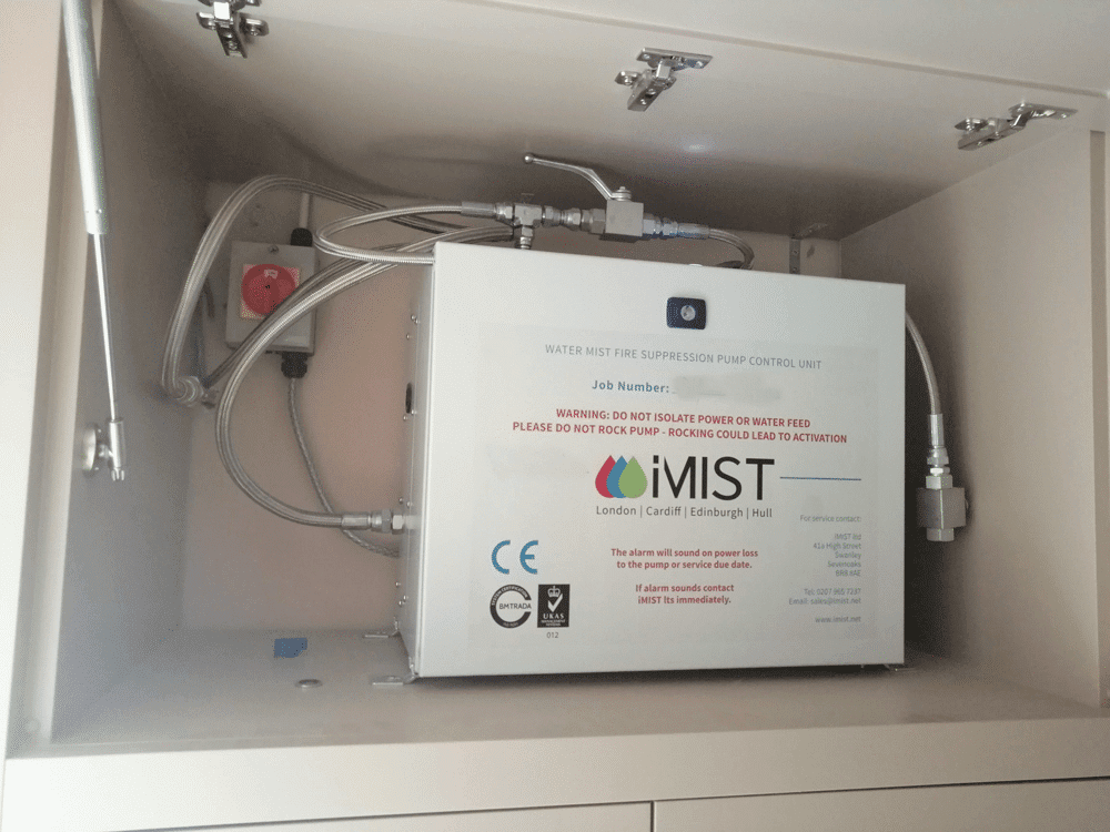 iMist pump servicing a system