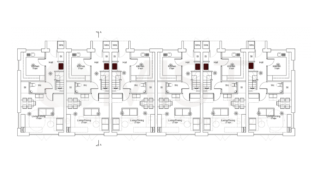 floorplan of multiple homes