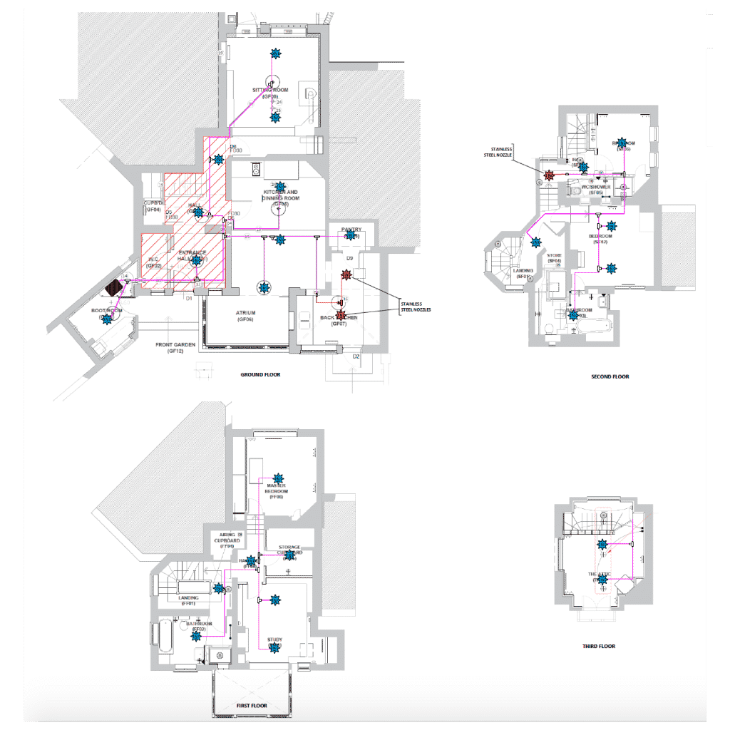 Floorplans for the towers a change of building use case studies imist fire suppression